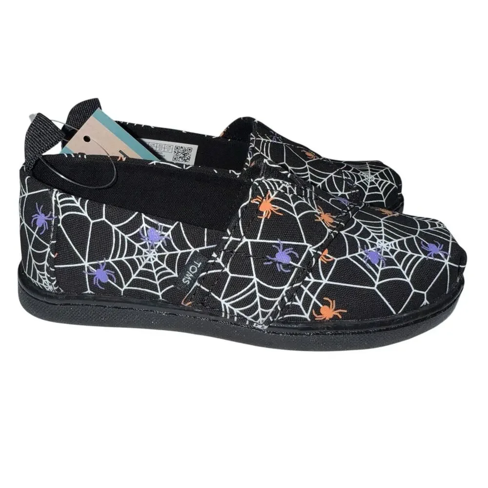 TOMS Little Girls Spiders Alpargata Espadrille Shoes SZ/10